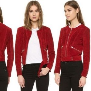 IRO Tatiana red jacket